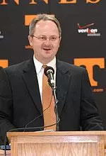 Director of Men's Athletics, Mike Hamilton helped kick off the Locker Room Project Dedication