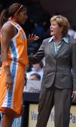 Pat Summitt with Candace Parker