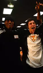 Stanley Asumnu (L) with Dane Bradshaw