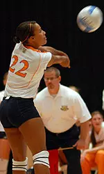 Loyd Competing In Volleyball