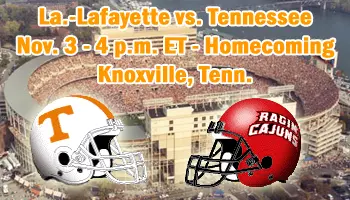UT vs Lafayette Football Graphic