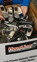 HopeLine Box Of Donated Phones