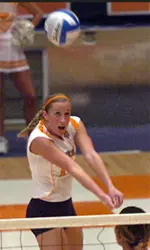 Marshall Competing In Volleyball