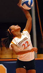 Loyd Competing In Volleyball