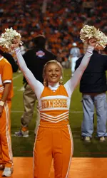 Lahti Holding Up Pompoms