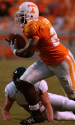 Brown Football Action Shot