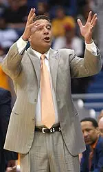 Bruce Pearl Standing With Arms Up