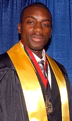 Addy Wearing Medal And Stole