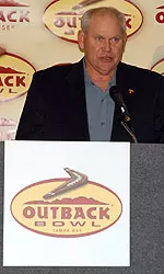 Fulmer Speaking And Outback Bowl Logo