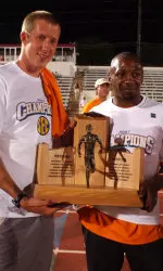 The Vols hope to bring home similar hardware from next week's NCAA Outdoor Championships