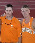 Russ Johnson with Michael Hogue (Photo: Kirby Lee)