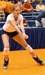Flynn Competing In Volleyball