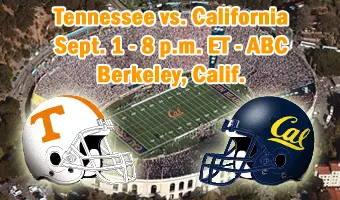 UT vs California Football Graphic