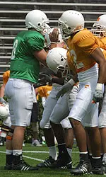 Football Athletes Discussing