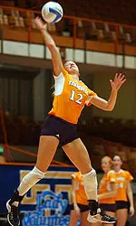 Marshall Competing In Volleyball