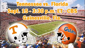 UT vs Florida Football Graphic