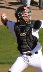 Arencibia Throwing Baseball