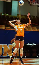 Berg Competing In Volleyball