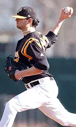 Hochevar Baseball Action Shot