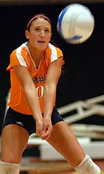 Goldman Competing In Volleyball