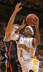 Tyler Smith Jumping With Basketball