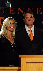 Lane Kiffin and his wife Layla