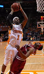 Smith With Basketball On Court