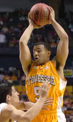 Lofton Jumping With Basketball