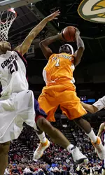 Tyler Smith Jumping With Basketball