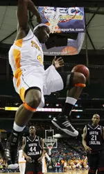Wayne Chism Jumping During Game