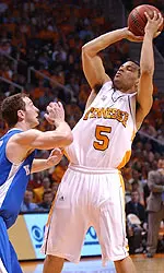 Lofton Jumping With Basketball