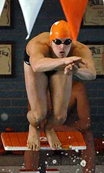 Alesi Jumping Into Water