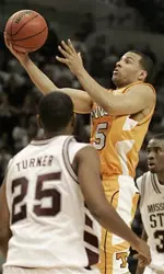 Chris Lofton Jumping With Basketball