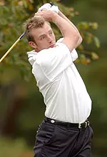 David Skinns Golfing Action Shot