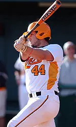 Gomes Batting At Baseball