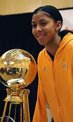 Parker Posing With Trophy