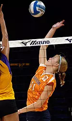 Clarke Competing In Volleyball