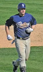 Chase Headley Baseball Action Shot