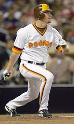 Chase Headley Baseball Action Shot