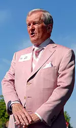 Person Standing In Pink Suit