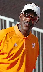 Clark Wearing Tennessee Lady Vol Polo