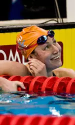 Magnuson In Water Next To Wall