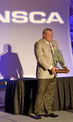 Bruno Paulette Receiving Award