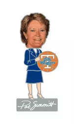 Pat Summitt Bobblehead Pin