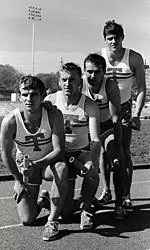 1967 4x100 relay team - Carroll Thrift, Chick McGeehan, Gary Wagner, Richmond Flowers