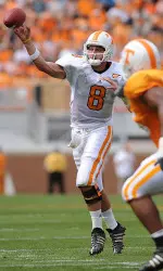 Senior Jonathan Crompton and UT's quarterbacks face their biggest challenge of the preseason in Saturday afternoon's scrimmage in Neyland Stadium.