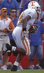 Eric Berry's first interception as a Volunteer came in 2007 against Tim Tebow.