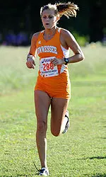 Ally Colvin had her best-ever finish on the team, running second for UT.