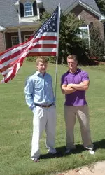 Junior Ryan Helms (left) with his brother John.