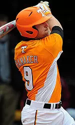 UT senior Matt Hamaker was 2-for-3 in the loss